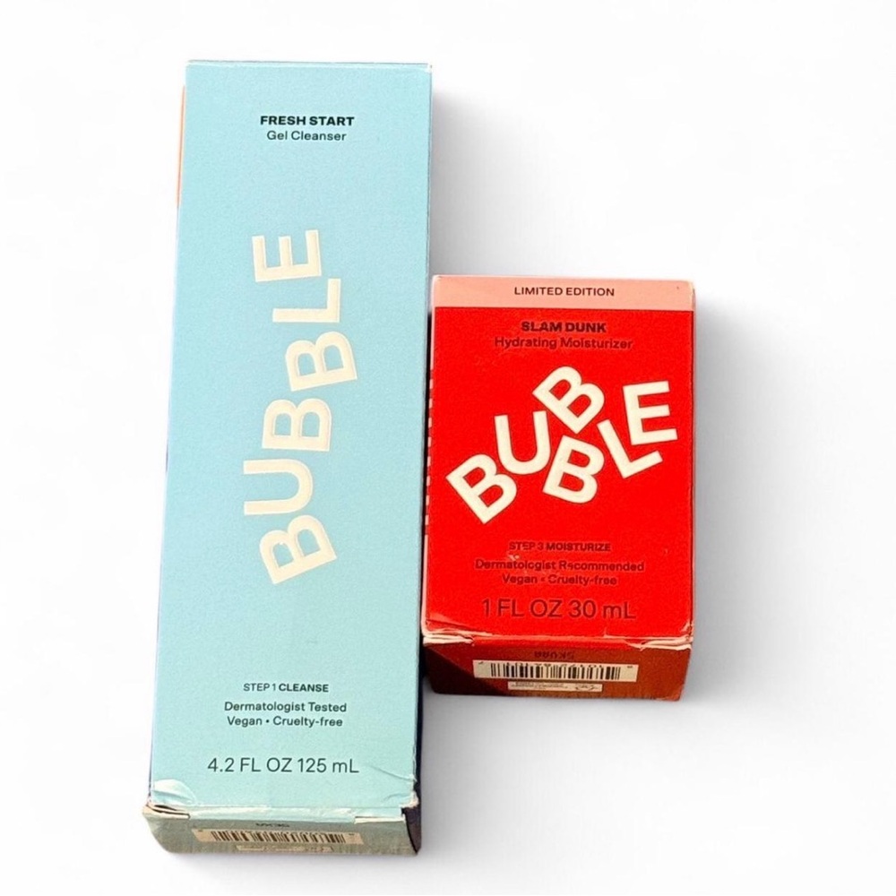 Fresh Start Gel Cleanser & Slam Dunk Hydrating Moisturizer - BUBBLE!